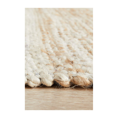 Noosa 555 Runner Rug (Natural, White)