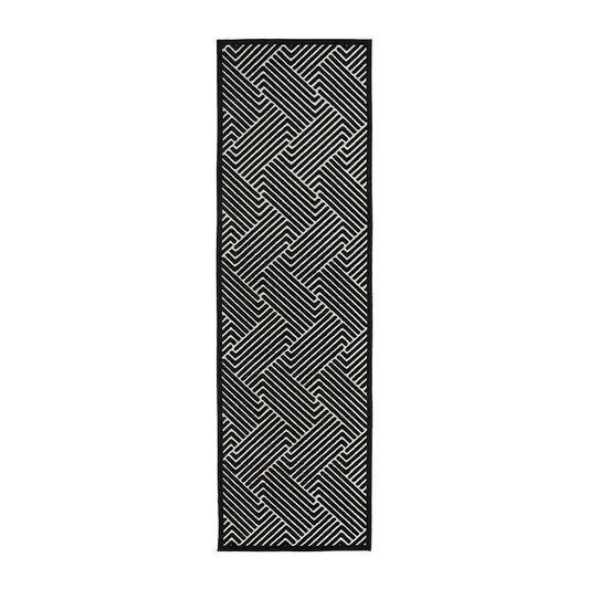 York Runner Rug (Black/Gold)