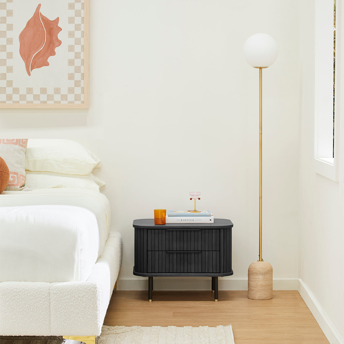 Rio Bedside Table (2 Drawer)