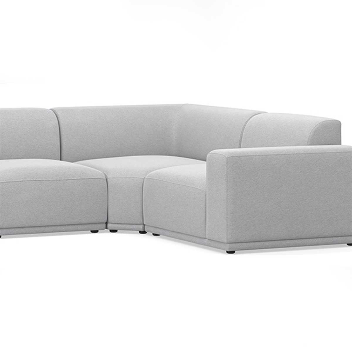 Bailey Fabric 4 Seater Corner Modular Sofa