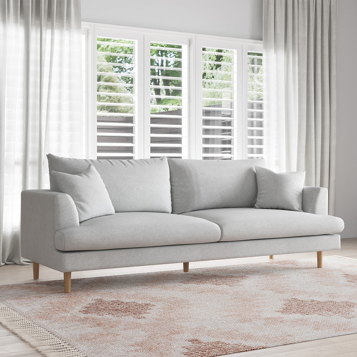 Byron Fabric 3 Seater Sofa