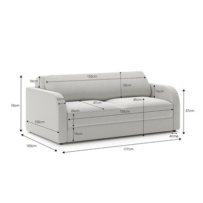 Aubrey 2.5 Seater Sofa Bed