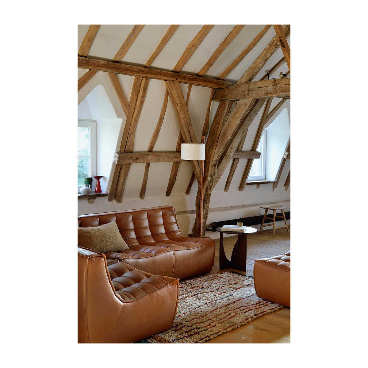 N701 Corner Seater Leather Sofa