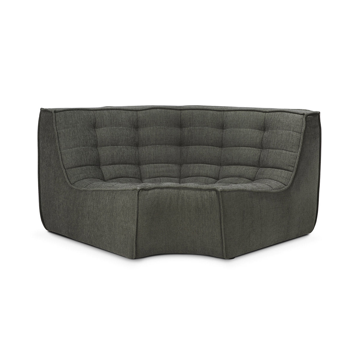 N701 Eco Fabric Round Corner Seater Sofa