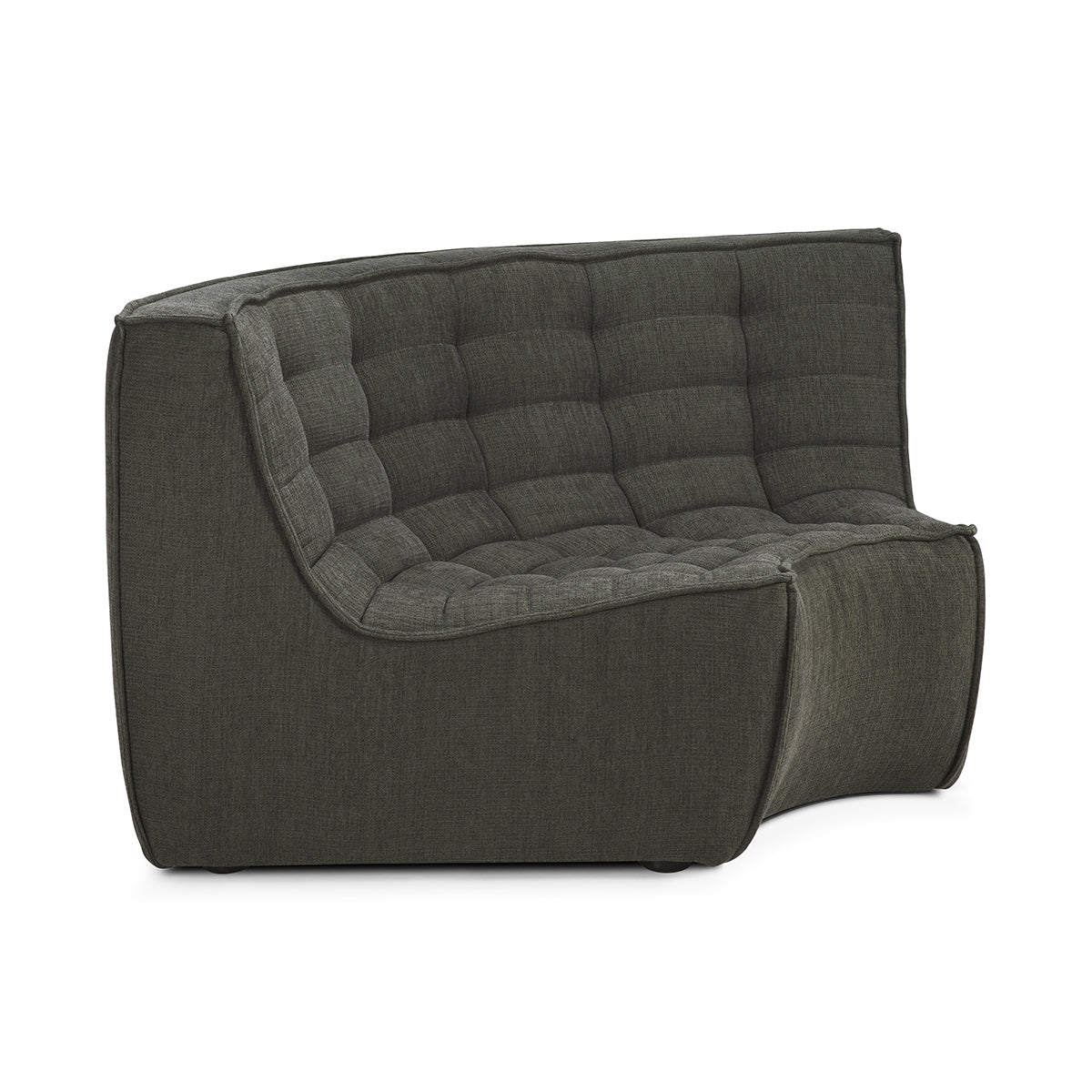 N701 Eco Fabric Round Corner Seater Sofa