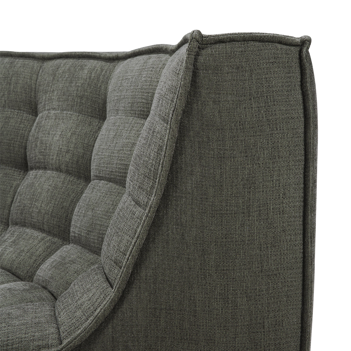 N701 Eco Fabric Round Corner Seater Sofa