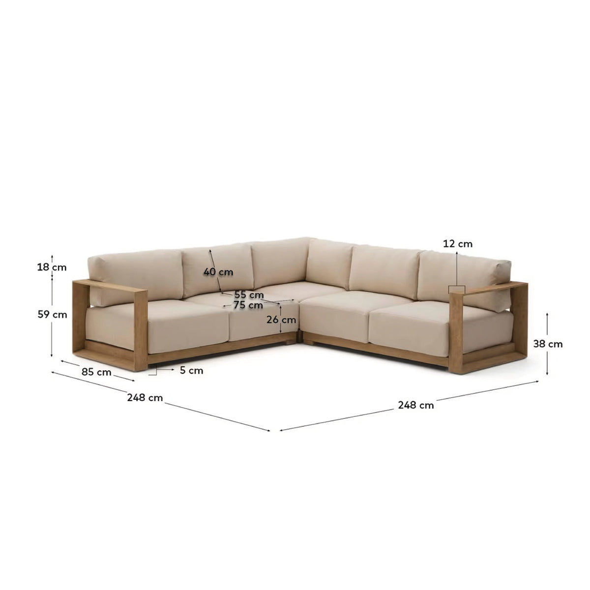 Ambra 5 Seat Sofa