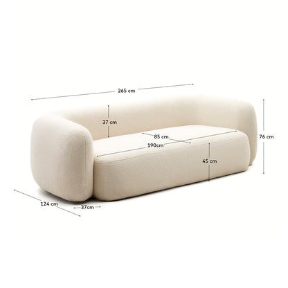 Martina Boucle 3 Seater Sofa