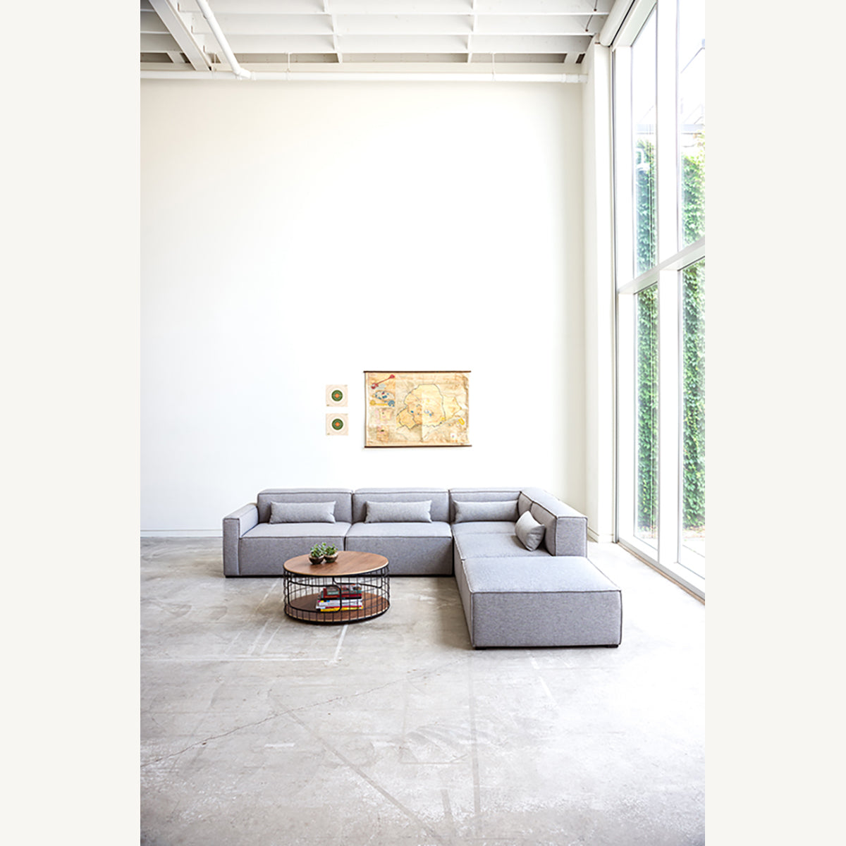 Mix Fabric Sofa (Armless)