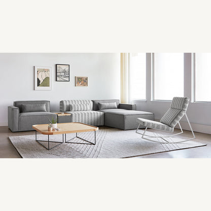 Mix Fabric Sofa (Armless)