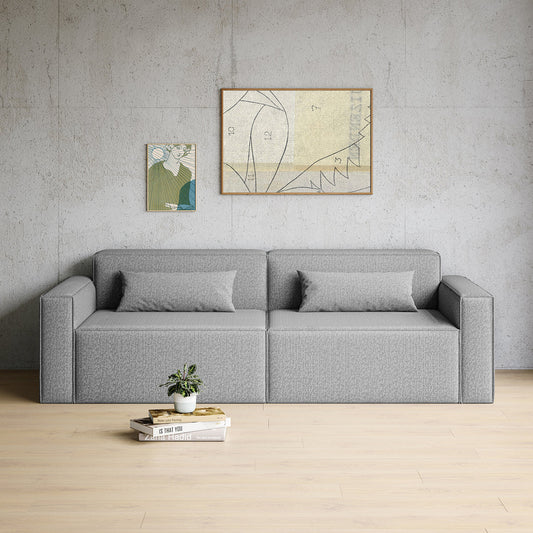 Mix Fabric Right Arm Sofa