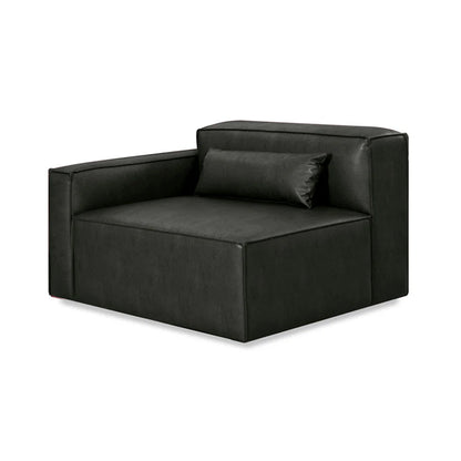 Mix Leatherette Left Arm Sofa