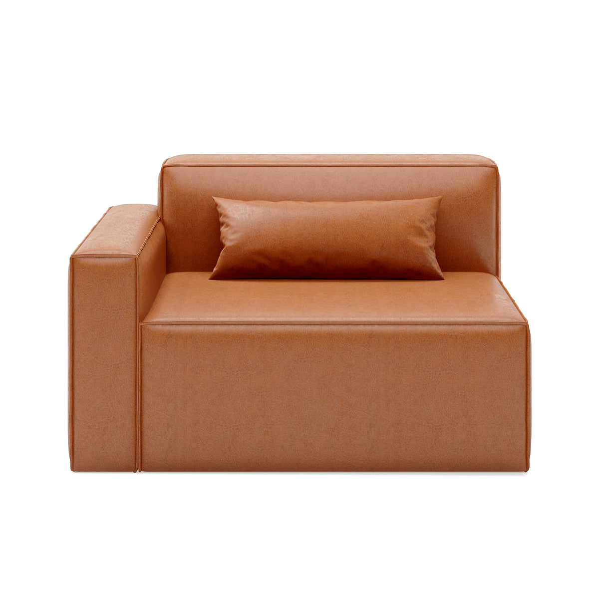 Mix Leatherette Left Arm Sofa
