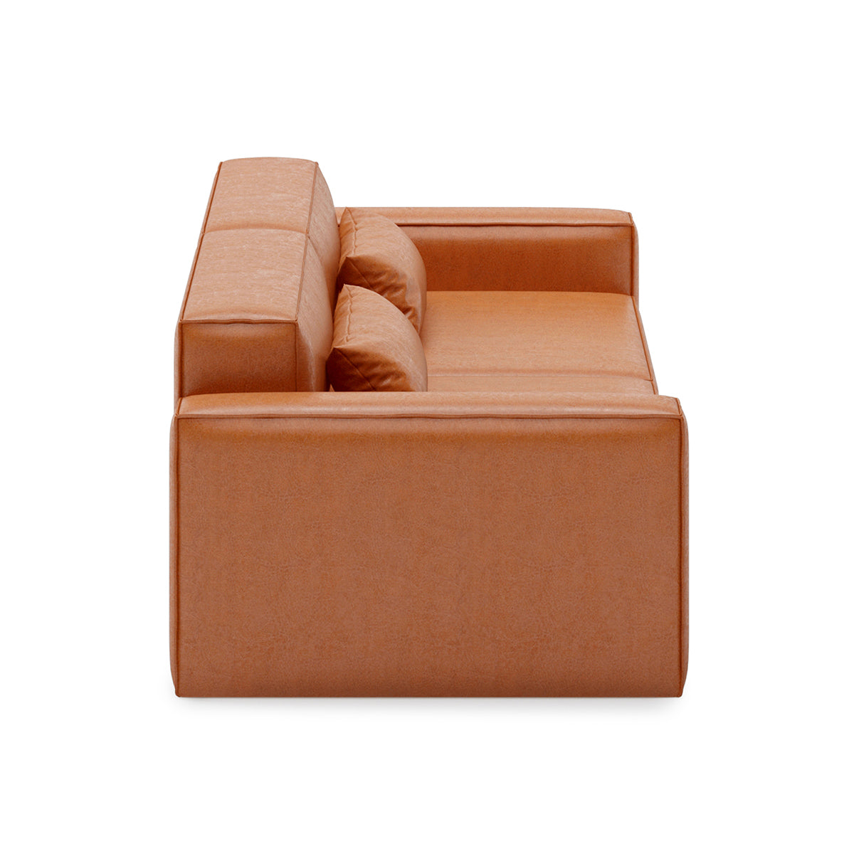 Mix Leatherette Left Arm Sofa