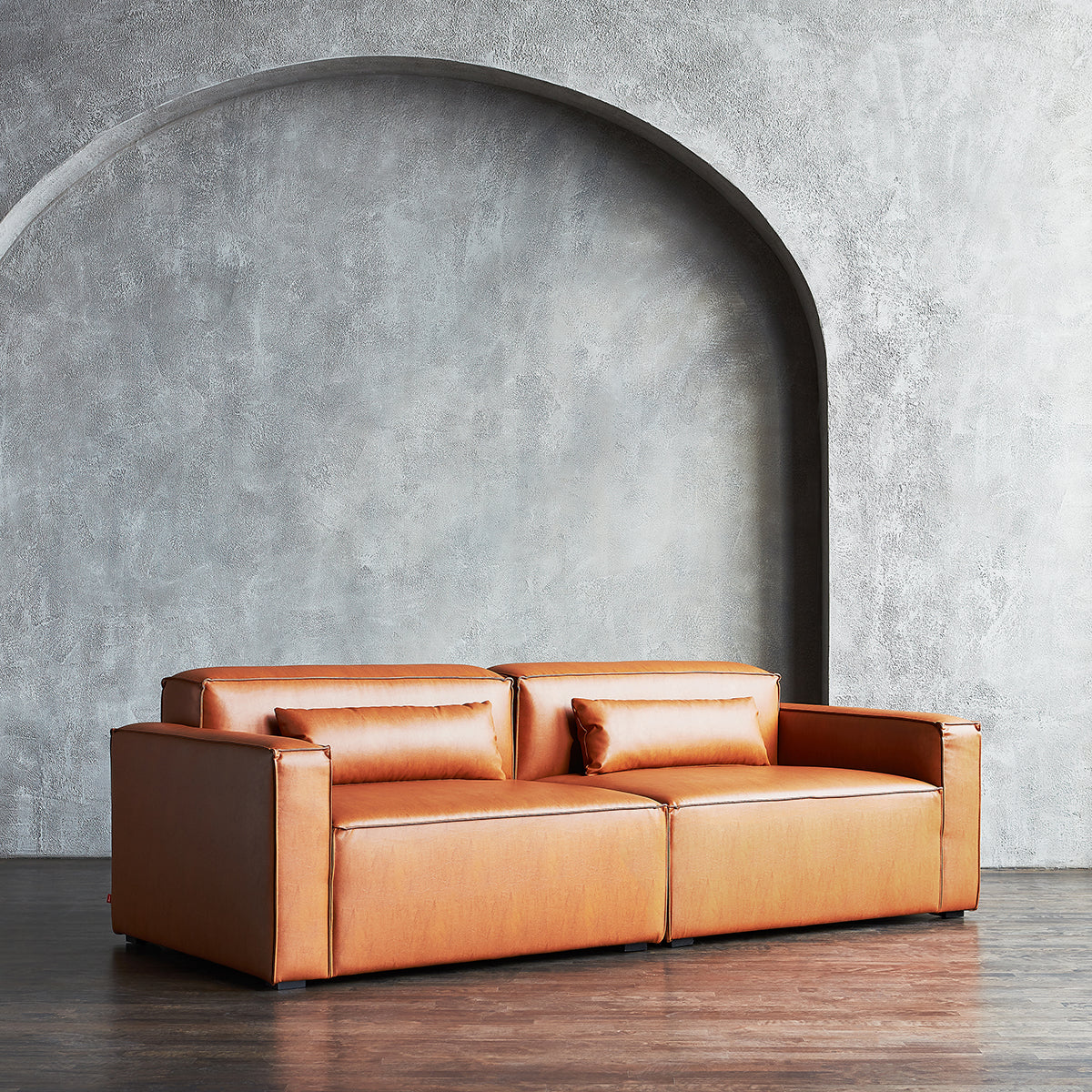 Mix Leatherette Right Arm Sofa