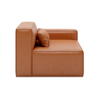 Mix Leatherette Right Arm Sofa