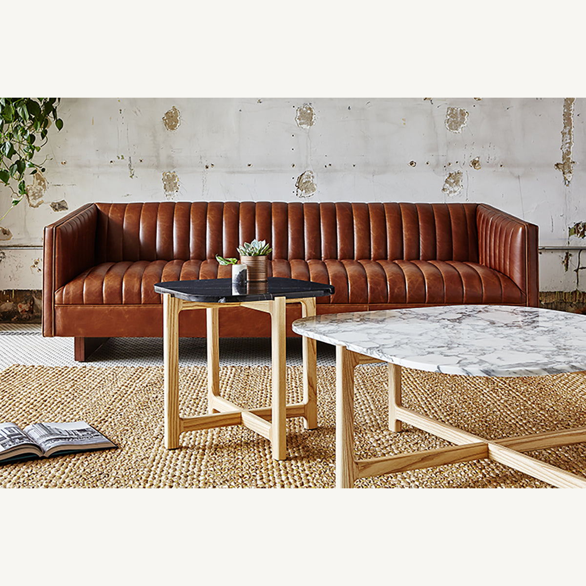Wallace Leather Sofa