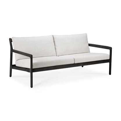 Jack Outdoor Fabric 3 Seater Sofa (Teak Black, Off White)