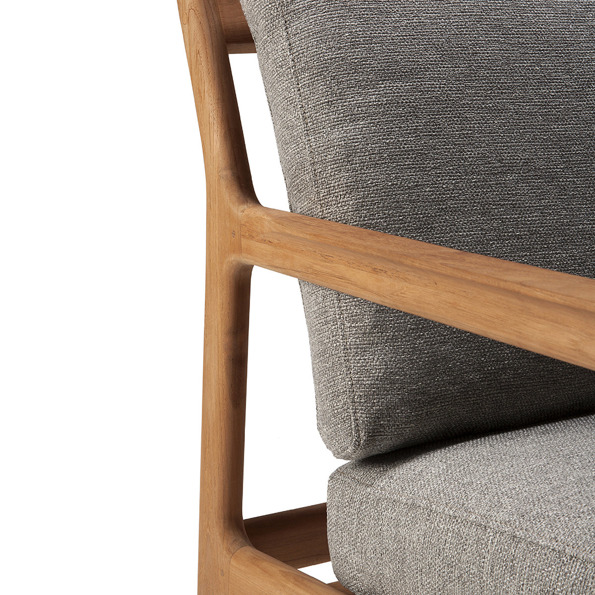 Jack Outdoor Fabric 3 Seater Sofa (Teak, Mocha)