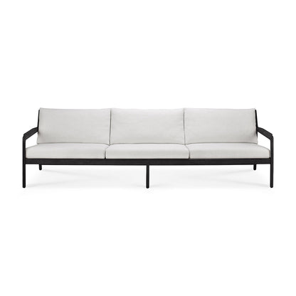 Jack Outdoor Fabric 4 Seater Sofa (Teak Black, Off White)