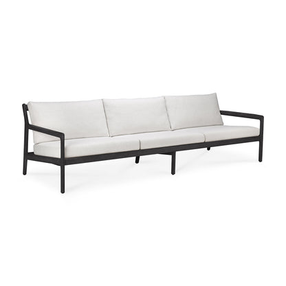 Jack Outdoor Fabric 4 Seater Sofa (Teak Black, Off White)