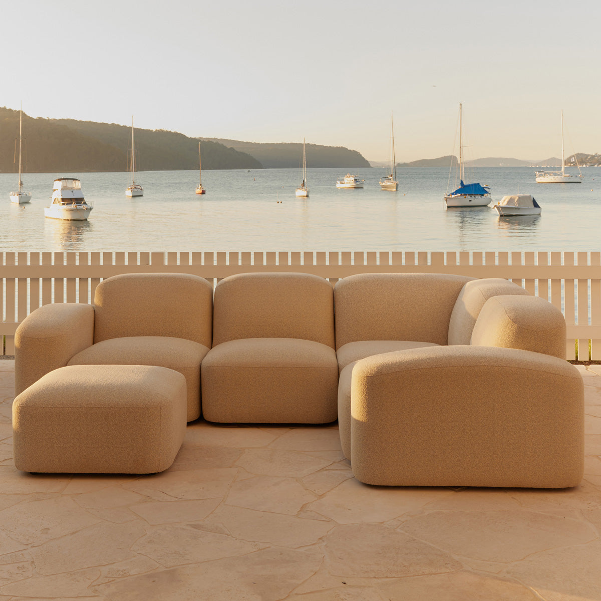 Muse Outdoor 4 Piece Modular Sofa