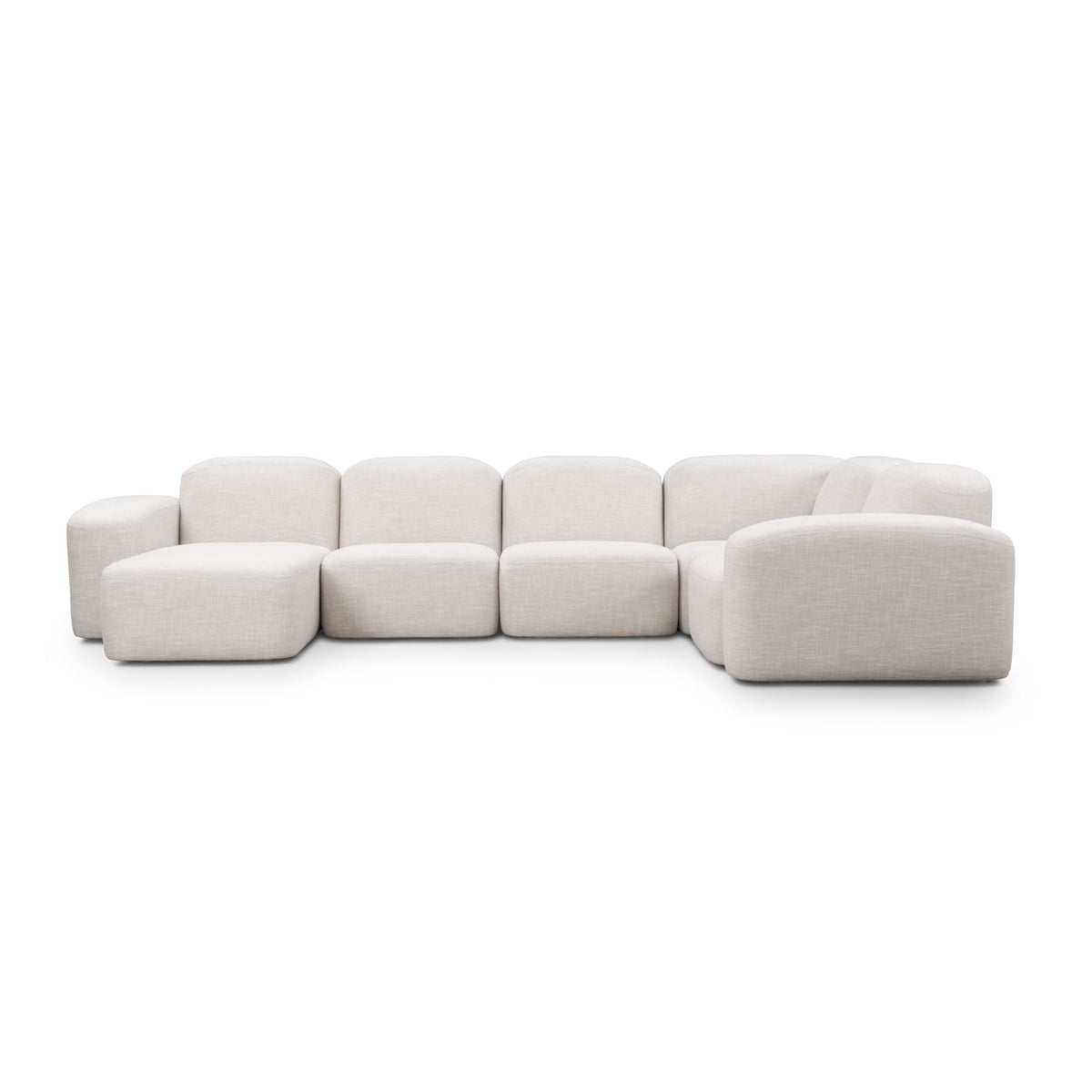 Muse 5 Piece LAF Chaise Modular Sofa
