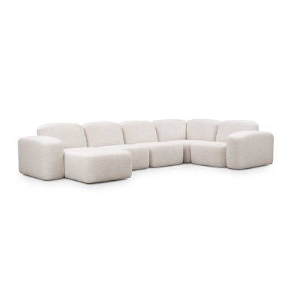 Muse 5 Piece LAF Chaise Modular Sofa