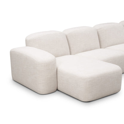 Muse 5 Piece LAF Chaise Modular Sofa