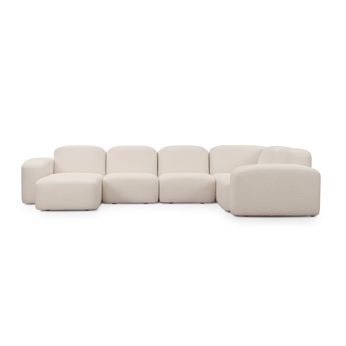 Muse 5 Piece LAF Chaise Modular Sofa
