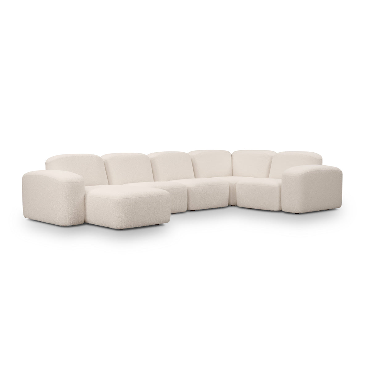 Muse 5 Piece LAF Chaise Modular Sofa