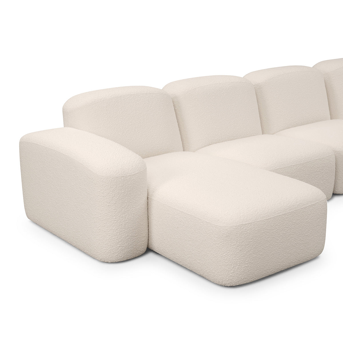 Muse 5 Piece LAF Chaise Modular Sofa