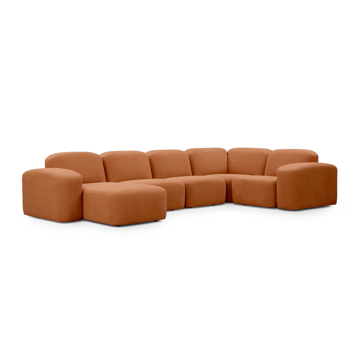 Muse 5 Piece LAF Chaise Modular Sofa