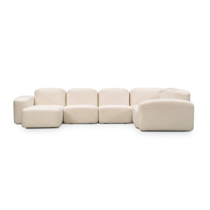 Muse 5 Piece LAF Chaise Modular Sofa