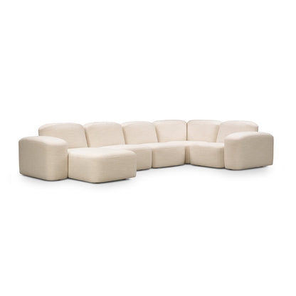 Muse 5 Piece LAF Chaise Modular Sofa