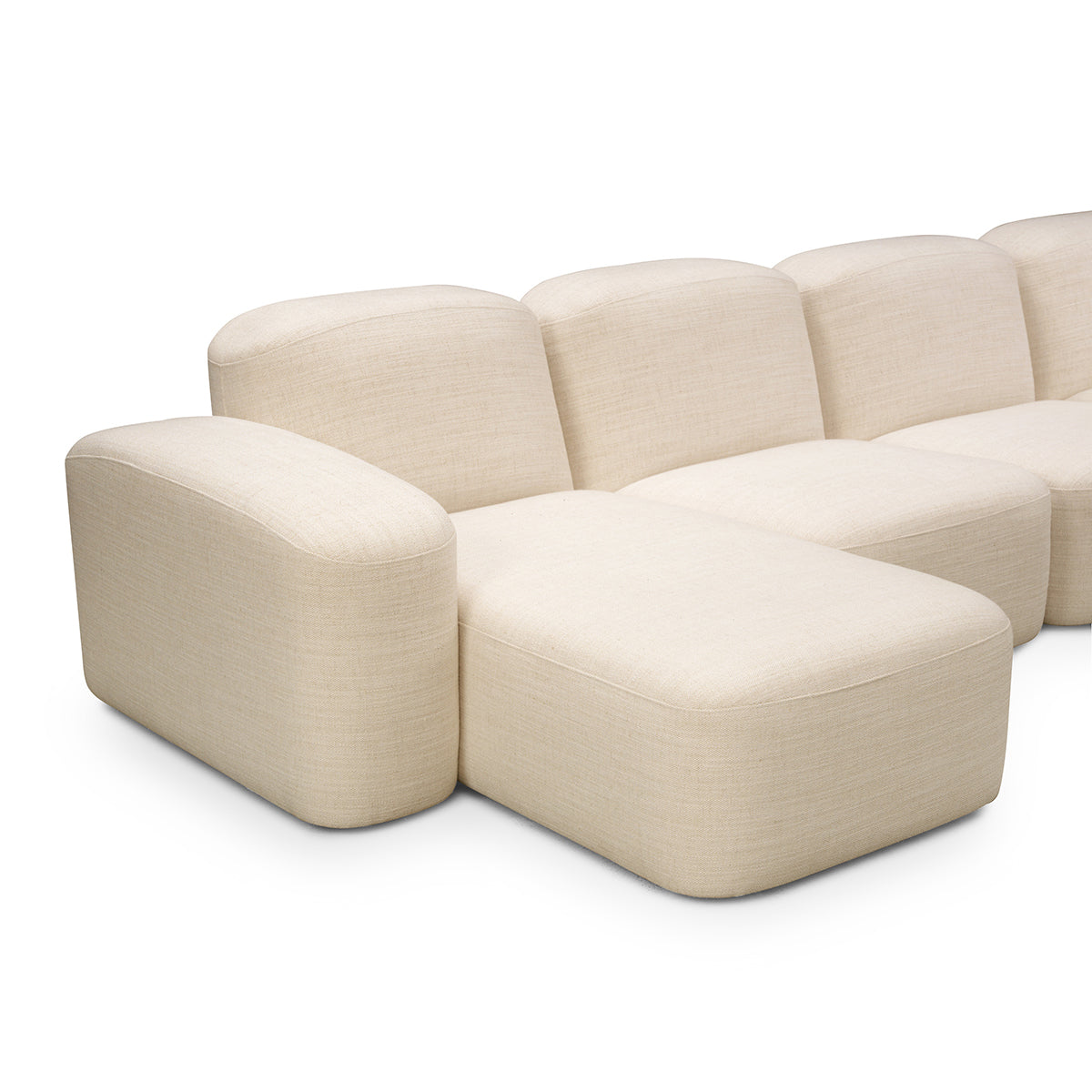 Muse 5 Piece LAF Chaise Modular Sofa