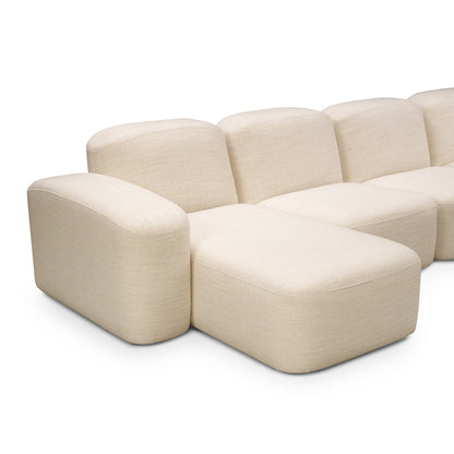Muse 5 Piece LAF Chaise Modular Sofa
