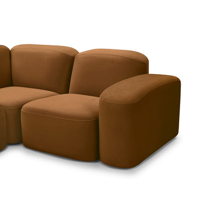 Muse 5 Piece LAF Chaise Modular Sofa