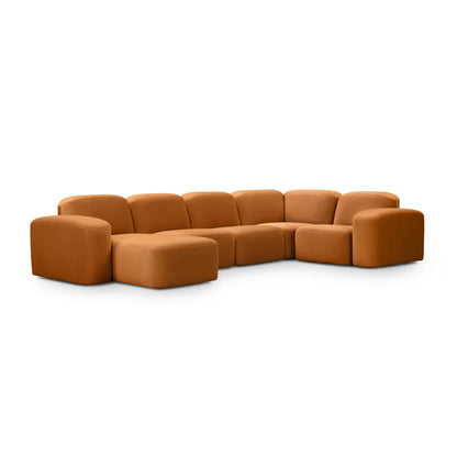 Muse 5 Piece LAF Chaise Modular Sofa
