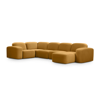 Muse 5 Piece LAF Chaise Modular Sofa