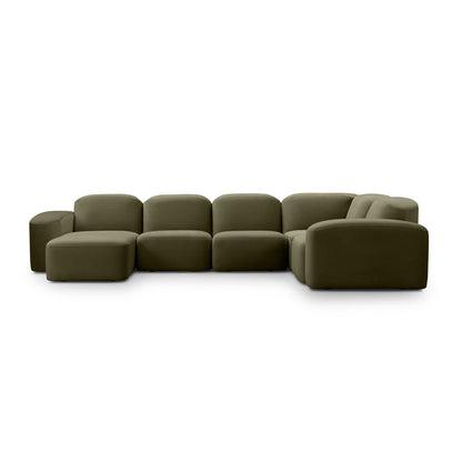 Muse 5 Piece LAF Chaise Modular Sofa