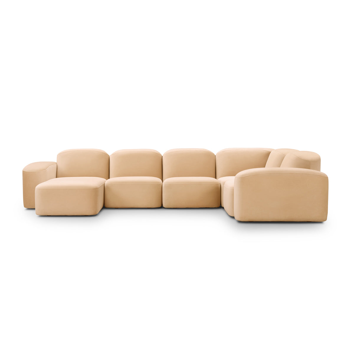 Muse 5 Piece LAF Chaise Modular Sofa