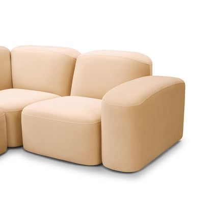 Muse 5 Piece LAF Chaise Modular Sofa
