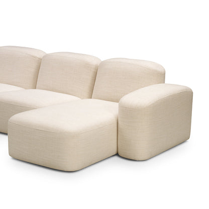 Muse 3 Seat RAF Chaise Sofa