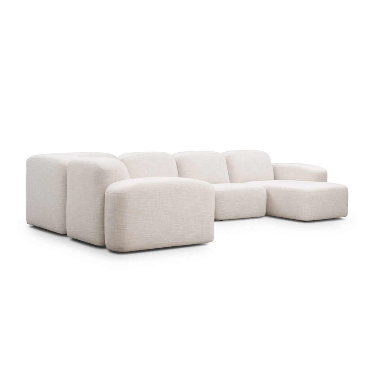 Muse 5 Piece RAF Chaise Modular Sofa
