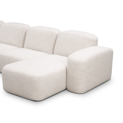 Muse 5 Piece RAF Chaise Modular Sofa