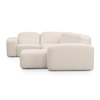 Muse 5 Piece RAF Chaise Modular Sofa
