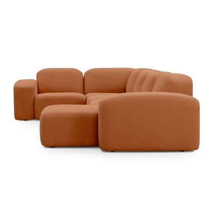 Muse 5 Piece RAF Chaise Modular Sofa