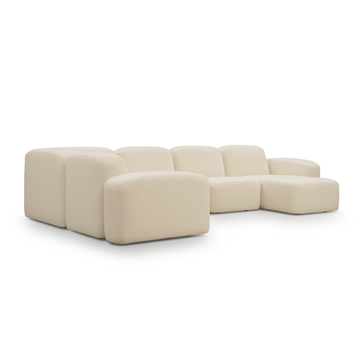 Muse 5 Piece RAF Chaise Modular Sofa