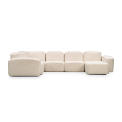 Muse 5 Piece RAF Chaise Modular Sofa